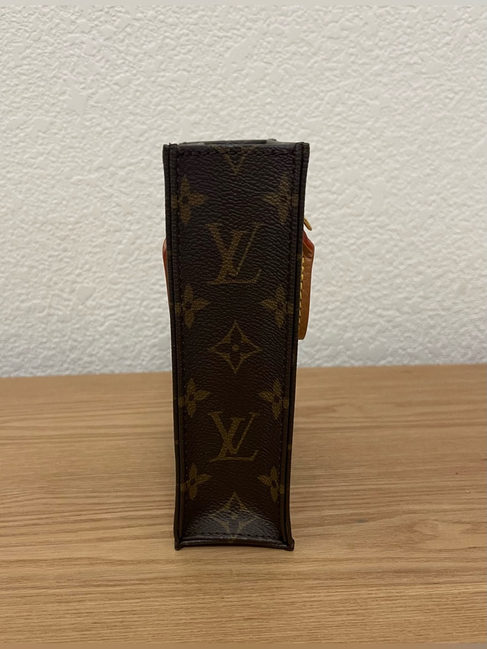 LOUIS VUITTON Petit Sac Plat Crossbody Monogram Canvas Bag Like New - Picture 8 of 14